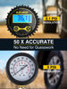 Picture of AZUNO Digital Tire Inflator with Pressure Gauge, 200 PSI, Heavy Duty Air Compressor Accessories, with Rubber Hose Lock on Air Chuck and Quick Connect Coupler, Comes with a Portable Carrying Box