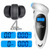 Picture of JUSTTOP Digital Tire Pressure Gauge, 150PSI 4 Setting for Cars, Trucks and Bicycles, Backlit LCD and Anti-Skid Grip for Easy and Accurate Reading(Silver)