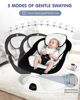 Picture of Electric Baby Swings for Infants to Toddler Baby Swing with 5-Speed 3-Seat Positions 5-Point Carabiner,with Bluetooth Music 10-Preset Melodies