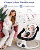 Picture of Electric Baby Swings for Infants to Toddler Baby Swing with 5-Speed 3-Seat Positions 5-Point Carabiner,with Bluetooth Music 10-Preset Melodies
