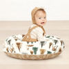 Picture of GRSSDER Nursing Pillow Cover Stretchy Minky Removable Nursing Covers for Breastfeeding Pillows, Ultra Soft Comfortable Slipcover for Boy and Girls, Stylish Watercolor Forest Deer and Leaves