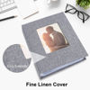 Picture of Vienrose Small Photo Album 4x6 Photos, 2 Pack Linen Cover Mini Photo Book, 26-Page Holds 52 Pictures, Artwork or Postcards Storage for Baby, Grey