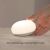 Picture of Anico EASZZZ Baby Night Light, Nursery Night Lamp for Breastfeeding, Soft BPA Free Silicone Touch Night Lamp, Eye Caring, Easy Flip Design, Stepless Dimming, 1-Pack