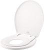 Picture of Little2Big Toilet Seat with Built-In Toddler Potty Training Seat, Slow Close, Easy to Install, ROUND, White