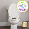 Picture of Little2Big Toilet Seat with Built-In Toddler Potty Training Seat, Slow Close, Easy to Install, ROUND, White