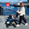 Picture of gb Pockit Air All Terrain Ultra Compact Lightweight Travel Stroller with Breathable Fabric in Velvet Black