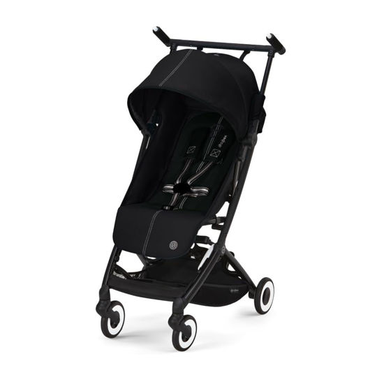 Picture of Cybex Libelle Lightweight pockit Travel Baby Stroller - Carry-On Compliant Compact Fold, One-Hand Adjustable Recline - Compatible with CYBEX Car Seats, Moon Black