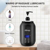 Picture of Massage Oil Warmer Bottle Professional Electric Lotion Digital Heater for SPA, Automatic Oil Warmer Heated Oil Lotion Cream for Salon, Barber Shops, Home, with Two Oil Bottle Dispenser (Black)