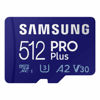 Picture of SAMSUNG PRO Plus microSD Memory Card + Adapter, 512GB microSDXC, Up to 180 MB/s, Full HD & 4K UHD, UHS I, C10, U3, V30, A2, for Android Smartphones, Tablets, GoPRO, and DJI Drone (MB MD512SA/AM)