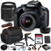 Picture of Canon EOS Rebel T100 (EOS 4000D) DSLR Camera w/EF-S 18-55mm F/3.5-5.6 Zoom Lens + 64GB Memory Card, Case, Hood, Grip-Pod, Filter Professional Photo Bundle (Renewed)