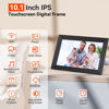 Picture of Apofial Digital Picture Frame 10.1 Inch WiFi Digital Photo Frame,1280 * 800 HD IPS Touch Screen Smart Cloud Photo Frame, to Share Photos Or Videos Remotely Via APP Email (Black)