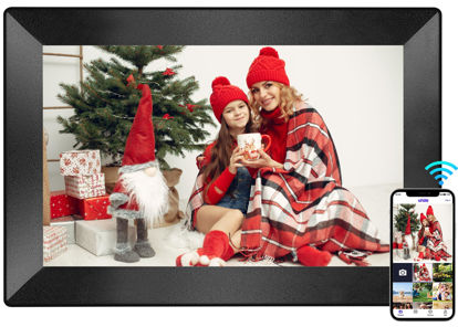 Picture of Uhale Slideshow Digital Picture Frame 10.1 Inch WiFi Touch Screen Digital Photo Frame, IPS HD Display Digital Frame,16GB Storage,Share Photos and Videos via App Gifts for Women、Men、Birthday、Family