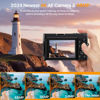 Picture of 4K Digital Camera for Photography Auto-Focus Vlogging Camera for YouTube Video with 3'' 180° Flip Screen 16X Anti-Shake 4K Camera Compact Cameras with SD Card, Flash, 2 Batteries & Battery Charger