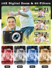 Picture of Upgrade Digital Camera, 56MP FHD 1080P Camera for Kids with 16x Zoom Anti Shake, Kid Camera with 32GB TF Card, Two Batteries, Lanyard, Compact Small Camera for Kids Boys Girls（Black）