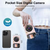 Picture of QUOLODOO Digital Camera, 4K 64MP Dual Screens Camera, 18X Zoom, Point and Shoot Digital Camera with 64GB SD Card & 2 Batteries, Portable Rechargeable Small Camera for Kids Teens Adult, Pink