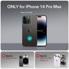 Picture of ESR Magnetic for iPhone 14 Pro Max Case, Full-Body Military-Grade Drop Proof Magsafe Phone Case for iPhone 14 Pro Max with Built-in 9H+ Tempered Glass Screen Protector and Stand, Clear Black