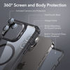 Picture of ESR Magnetic for iPhone 14 Pro Max Case, Full-Body Military-Grade Drop Proof Magsafe Phone Case for iPhone 14 Pro Max with Built-in 9H+ Tempered Glass Screen Protector and Stand, Clear Black