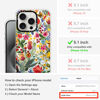 Picture of MOSNOVO Case for iPhone 15 Pro, [Buffertech 6.6ft Military-Grade Drop Protection] [Anti Peel Off Tech] Clear TPU Bumper Phone Case Cover Design - in The Garden