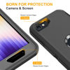 Picture of jaroco for iPhone SE Case 2022/2020/3rd/2rd,iPhone 8/7 case [Shockproof] [Dropproof] [Military Grade Drop Tested] with Non-Slip Removable Heavy Duty Full Body Phone Case-Black