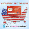 Picture of TALKSIM Data SIM Card 1.1GB 30Days Support Verizon, AT&T and T-Mobile, 4G LTE USA SIM Card Compatible with Unlocked Security Camera/GPS Tracker/Router/Mobile WiFi Hotspot/Tablet iot Devices