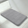 Picture of Yimobra Memory Foam Bath Mat Rug, 24 x 17 Inches, Comfortable, Soft, Non-Slip, Super Absorbent, Quick Drying Bathroom Rug for Floor, Tub & Shower, Machine Washable, Thick, Grey