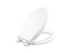 Picture of KOHLER 4636-RL-0 Cachet ReadyLatch Elongated Toilet Seat, Quiet-Close Lid, Contoured Seat, Grip-Tight Bumpers and Installation Hardware, White, 18.04"L x 14.18"W