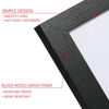 Picture of PEALSN 8x10 Picture Frame Set of 6, Display Picture 5x7 with Mat or 8x10 Without Mat, Black Woodgrain