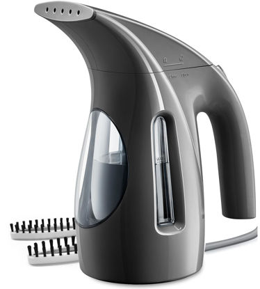 Picture of HiLIFE Steamer for Clothes, Portable Handheld Design, 240ml Big Capacity, 700W, Strong Penetrating Steam, Removes Wrinkle, for Home, Office(ONLY FOR 120V)-Black