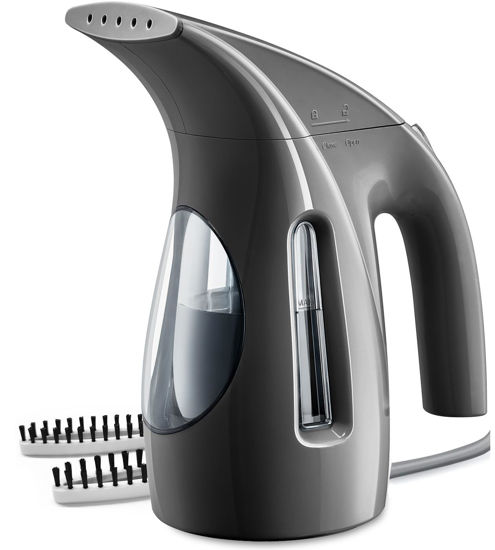 Picture of HiLIFE Steamer for Clothes, Portable Handheld Design, 240ml Big Capacity, 700W, Strong Penetrating Steam, Removes Wrinkle, for Home, Office(ONLY FOR 120V)-Black