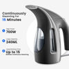 Picture of HiLIFE Steamer for Clothes, Portable Handheld Design, 240ml Big Capacity, 700W, Strong Penetrating Steam, Removes Wrinkle, for Home, Office(ONLY FOR 120V)-Black