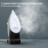 Picture of Rowenta Iron Steamer for Clothes, Stainless Steel Soleplate, Iron with Retractable Cord, Black, DW2459