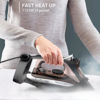 Picture of Rowenta Iron Steamer for Clothes, Stainless Steel Soleplate, Iron with Retractable Cord, Black, DW2459