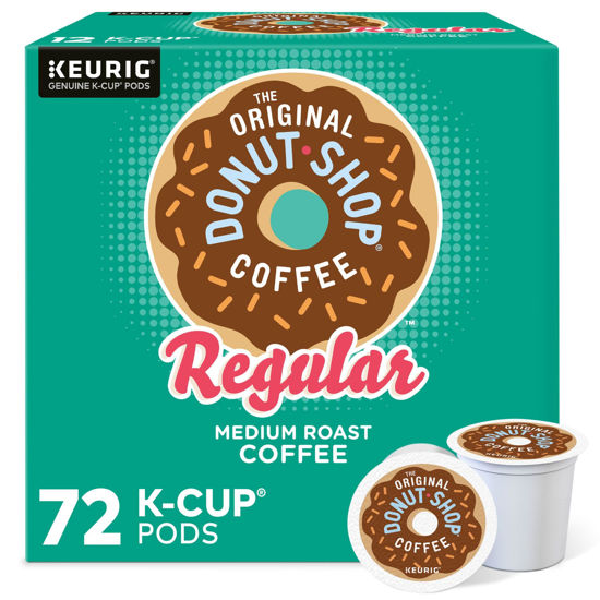 Picture of The Original Donut Shop Regular Keurig Single-Serve K-Cup Pods, Medium Roast Coffee, 12 Count (Pack of 6), Total 72 Count