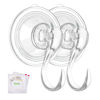 Picture of VIS'V Wreath Hanger, Large Clear Heavy Duty Suction Cup Wreath Hooks with Wipes 22 LB Removable Strong Window Glass Door Suction Cup Wreath Holder for Halloween Christmas Wreath Decor 2 Pcs