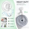 Picture of VIS'V Wreath Hanger, Large Clear Heavy Duty Suction Cup Wreath Hooks with Wipes 22 LB Removable Strong Window Glass Door Suction Cup Wreath Holder for Halloween Christmas Wreath Decor 2 Pcs
