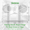 Picture of Neaterize Clothes Hangers 50 Pack White - Plastic Hangers - Ganchos Colgar Ropa