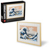 Picture of LEGO Art Hokusai - The Great Wave 31208, 3D Japanese Wall Art Craft Kit, Framed Ocean Canvas, Creative Activity Hobbies for Adults, DIY Home, Office Decor