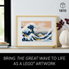 Picture of LEGO Art Hokusai - The Great Wave 31208, 3D Japanese Wall Art Craft Kit, Framed Ocean Canvas, Creative Activity Hobbies for Adults, DIY Home, Office Decor