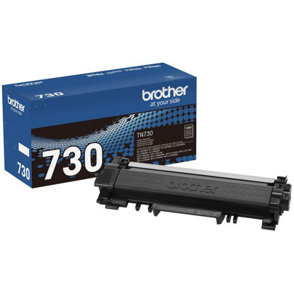 Picture of Brother Genuine Standard Yield Toner Cartridge, TN730, Replacement Black Toner, Page Yield Up To 1,200 Pages, Amazon Dash Replenishment Cartridge,1 Pack