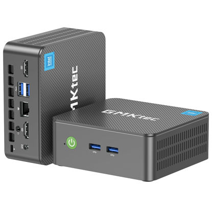 Picture of GMKtec Mini PC Intel N150 Windows 11 Pro (3.6GHz) 16GB DDR4 1TB PCIe M.2 NVMe SSD, Desktop Computer 4K Dual HDMI Display/4x USB3.2/WiFi 6/BT5.2/RJ45 Ethernet Nucbox G3 Plus