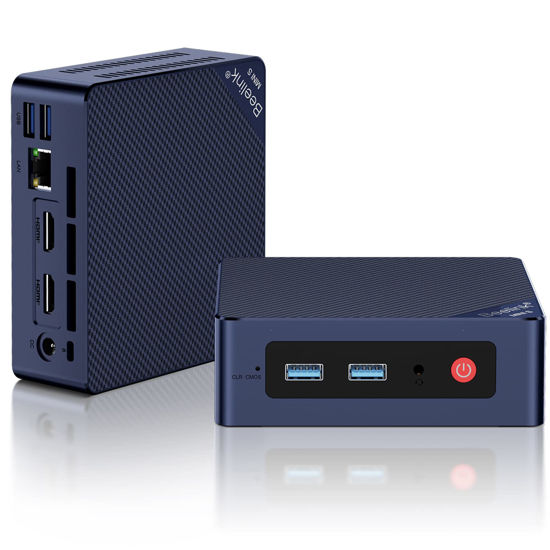 Picture of Beelink Mini S13 Mini PC,13th Intel Twin Lake-N150 (up to 3.6GHz, Upgraded N100), 16GB DDR4 500GB M.2 SSD, Mini Desktop Computer Support 4K Dual Display/USB 3.2/WiFi 6/BT 5.2 for HTPC/Office/Business