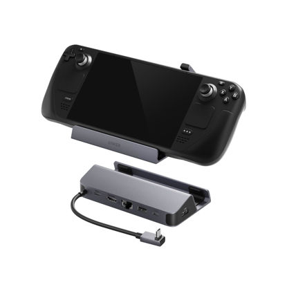 Picture of Anker Steam Deck Docking Station for Steam Deck/ROG Ally/Legion Go(Not for Rog Ally X), 6-in-1 USB C Hub with HDMI 4K@60Hz, 1Gbps Ethernet, 2 USB A Ports and 1 USB C Port, 100W Fast Charging.