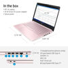 Picture of HP Portable Laptop (Include 1 Year Microsoft 365), 14’’ HD Display, 16GB RAM, 64GB eMMC, Intel Quad-Core N4120, Student and Business, Webcam, HDMI, Wi-Fi, RJ-45, Windows 11 Home, Pink