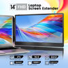 Picture of domyfan 14" Laptop Monitor Extender, FHD 1080P IPS Dual Laptop Screen Extender, HDMI/USB-A/Type-C Plug and Play for Windows, Mac, Chrome, Android, Xbox, Switch, PS5, Work with 13.3”-17” Laptops