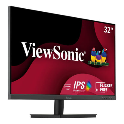 Picture of ViewSonic VA3209M 32 Inch IPS Full HD 1080p Monitor with Frameless Design, 75 Hz, Dual Speakers, HDMI, and VGA Inputs for Home and Office,Black