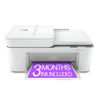 Picture of HP DeskJet 4155e Wireless Color Inkjet Printer, Print, scan, copy, Easy setup, Mobile printing, Best-for home, 3 months of Instant Ink included,white