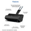 Picture of Epson - Workforce ES-C320W - Wireless Compact Desktop Document Scanner - 2-Sided Scanning and Auto Document Feeder - Paper and Card Scanner - Black