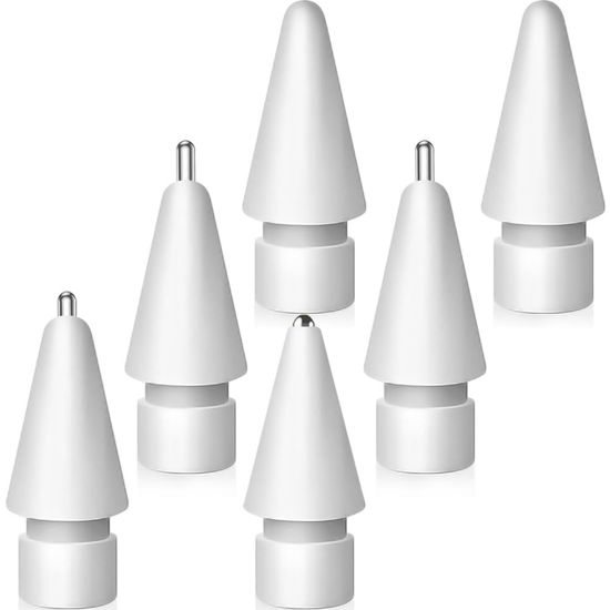 Picture of SIXFU Upgraded Tips for Apple Pencil, Mix Replacement Pencil Tips for Apple Pencil 2nd/ 1st Gen/USB-C/Pencil Pro Tips(6 PCS)