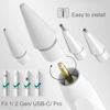 Picture of SIXFU Upgraded Tips for Apple Pencil, Mix Replacement Pencil Tips for Apple Pencil 2nd/ 1st Gen/USB-C/Pencil Pro Tips(6 PCS)