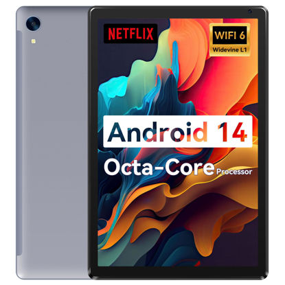 Picture of Tablet,10.1" Android Tablet with Octa-core Processor 10GB RAM 128GB ROM HD IPS Touchscreen 8H Battery, Wi-Fi 6, BT 5.0, Dual Camera, Google Tablets 2024